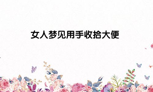 女人梦见用手收拾大便