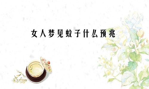 女人梦见蚊子什么预兆