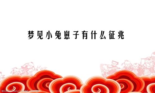 梦见小兔崽子有什么征兆