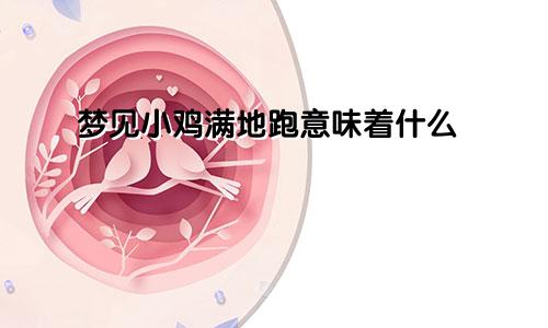 梦见小鸡满地跑意味着什么