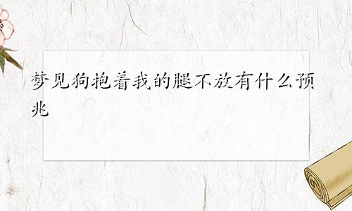 梦见狗抱着我的腿不放有什么预兆