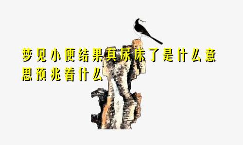 梦见小便结果真尿床了是什么意思预兆着什么