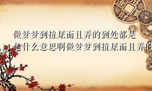 做梦梦到拉屎而且弄的到处都是是什么意思啊做梦梦到拉屎而且弄的到处都是是什么意思呀