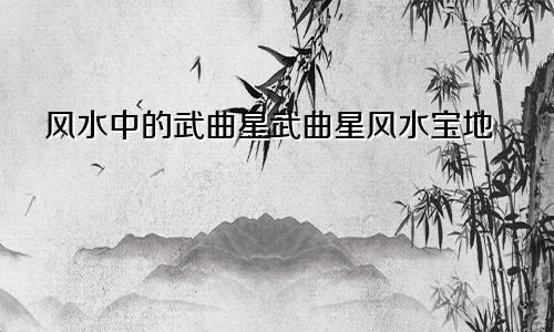 风水中的武曲星武曲星风水宝地