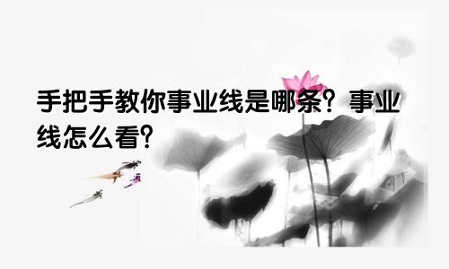 手把手教你事业线是哪条？事业线怎么看？