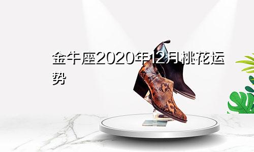 金牛座2020年12月桃花运势