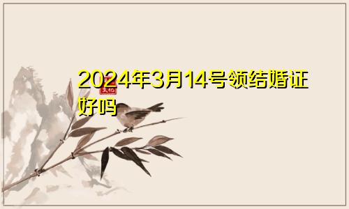 2024年3月14号领结婚证好吗