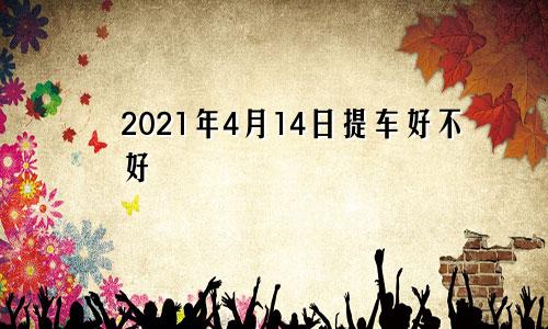 2021年4月14日提车好不好