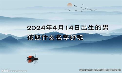 2024年4月14日出生的男孩取什么名字好呢