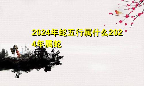 2024年蛇五行属什么2024年属蛇