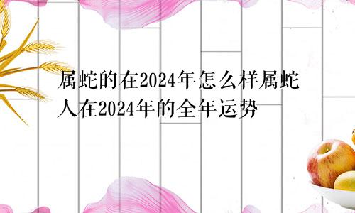 属蛇的在2024年怎么样属蛇人在2024年的全年运势