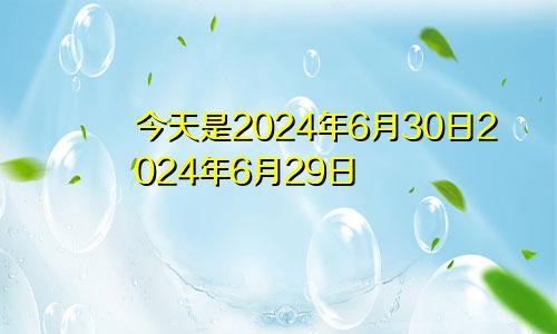 今天是2024年6月30日2024年6月29日