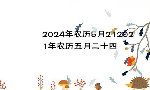 2024年农历5月212021年农历五月二十四