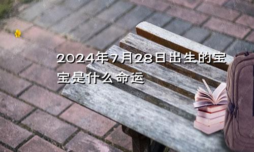 2024年7月28日出生的宝宝是什么命运