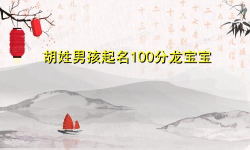 胡姓男孩起名100分龙宝宝