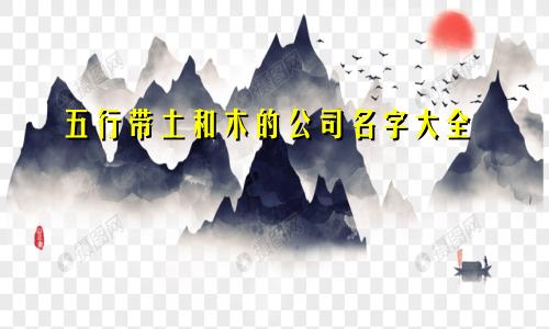 五行带土和木的公司名字大全