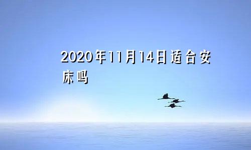 2020年11月14日适合安床吗