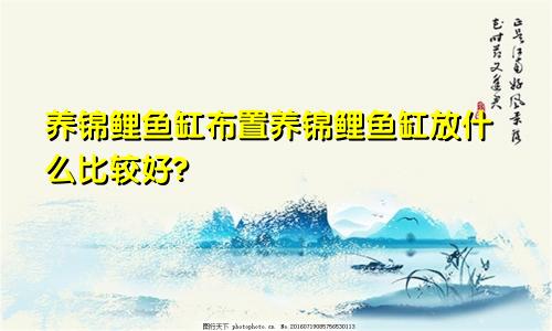 养锦鲤鱼缸布置养锦鲤鱼缸放什么比较好?