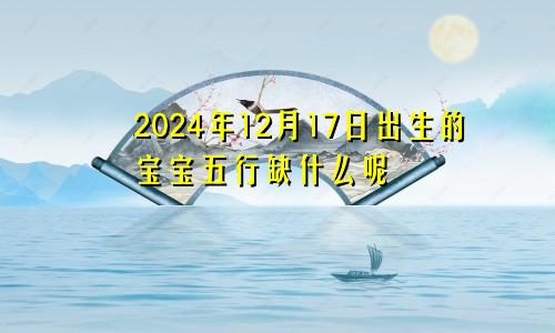 2024年12月17日出生的宝宝五行缺什么呢