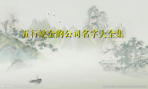 五行缺金的公司名字大全集