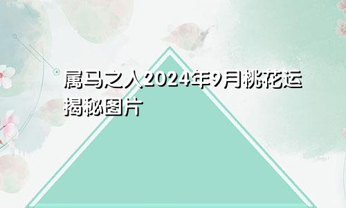 属马之人2024年9月桃花运揭秘图片